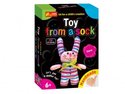Toy from a sock. Hare Toy from a sock. Hare