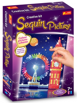 Sequin picture. Night London Sequin picture. Night London