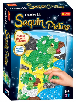 Sequin Picture. Dinosaur Sequin Picture. Dinosaur