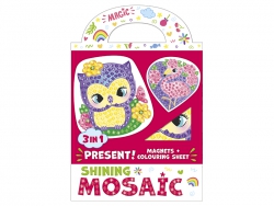 Shining mosaic. Owl – Flamingo Shining mosaic. Owl – Flamingo