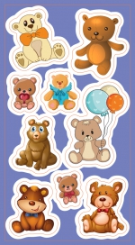 Stickers. Bears Stickers. Bears