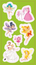 Stickers. Fairies, Princesses Stickers. Fairies, Princesses