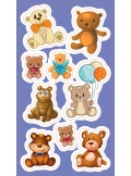 Stickers.   Bears