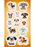 Stickers.  Dogs