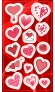 Stickers.   Hearts